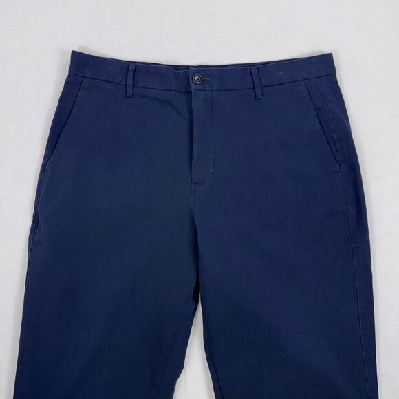 Everlane Uniform Mens Straight Leg Chino Pant 35 x 28 Navy Blue - Picture 6 of 14